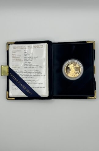 2004 1/2 Ounce Gold Proof Eagle W with Box and Certificate of Authenticity