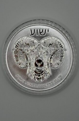 Niuean 5 Oz Silver Ten Dollars "Ram of Calvary" 2024