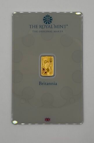 1 gram Gold Bar - The Royal Mint Britannia (New Assay)
