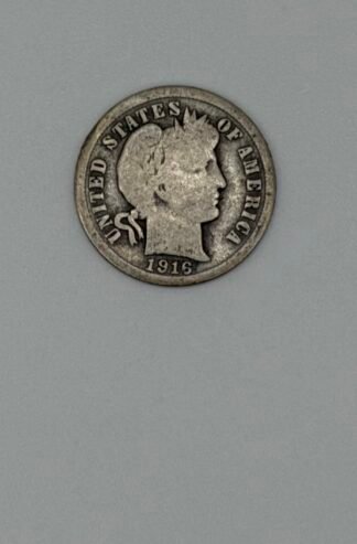 90% 1892-1916 Barber Dimes Average Circulation
