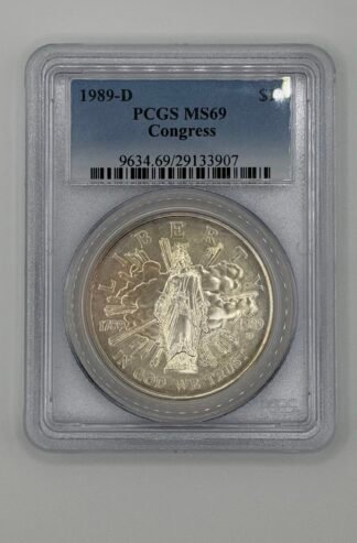1989-D Congress Commemorative Silver Dollar MS69 PCGS