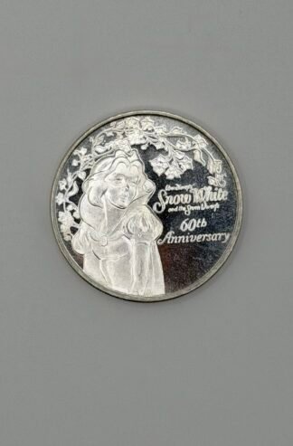 1 oz Silver Round - 1997 Snow White 60th Anniversary