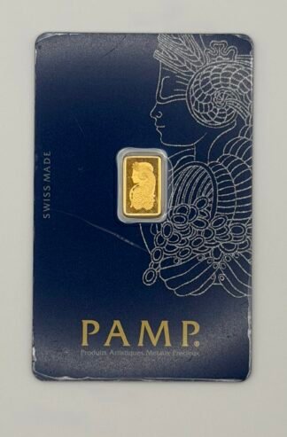 1 gram Gold Bar - PAMP Lady Fortuna VERISCAN™ (In Assay)