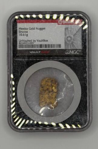 Mexico Gold Nugget Sinaloa 10.61g UnVaulted by VaultBox NGC Certified