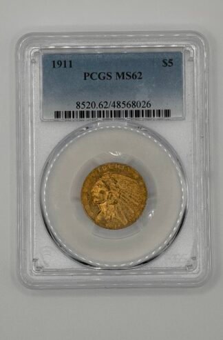1911 $5 Indian Gold Half Eagle MS-62 PCGS