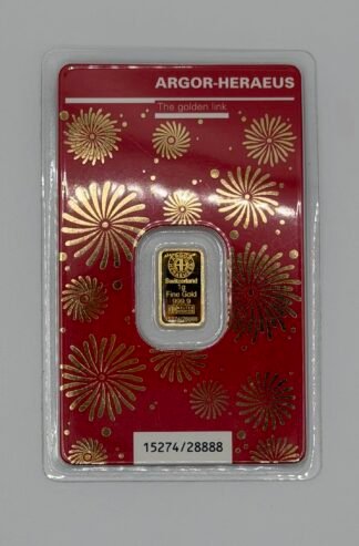1 gram Gold Bar - 2024 APMEX Year of the Dragon (In Assay)
