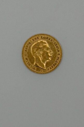 1898-A Germany Prussia Gold 10 Mark Wilhelm II AU