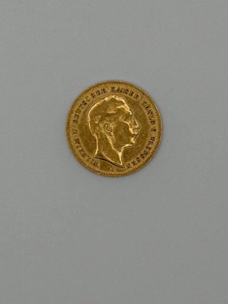 1898-A Germany Prussia Gold 10 Mark Wilhelm II AU