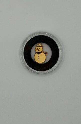 Palau 1/2 gram Gold $1 Snowman Shaped Coin