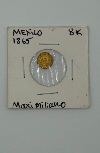 1865-B Mexico Mini Gold 1/50 Oz Maximiliano (Grove-152)