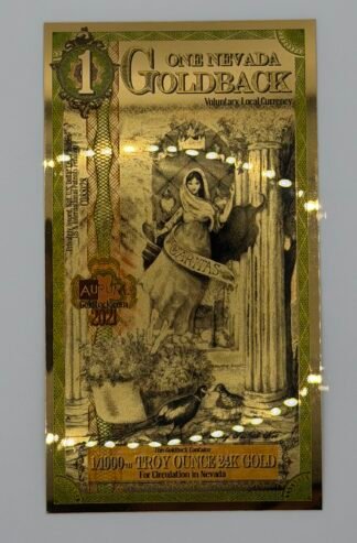 1 Nevada Goldback - Aurum Gold Foil Note (24k)