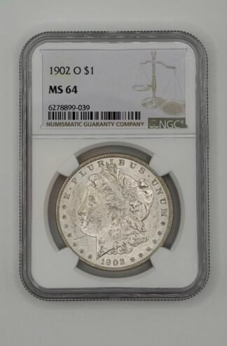1902-O Morgan Dollar MS-64 NGC