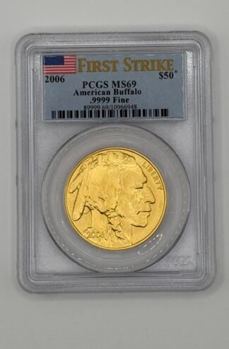 2006 1 oz Gold Buffalo MS-69 PCGS (First Strike)