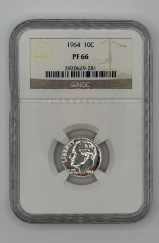 1964 Roosevelt Dime PF-66 NGC