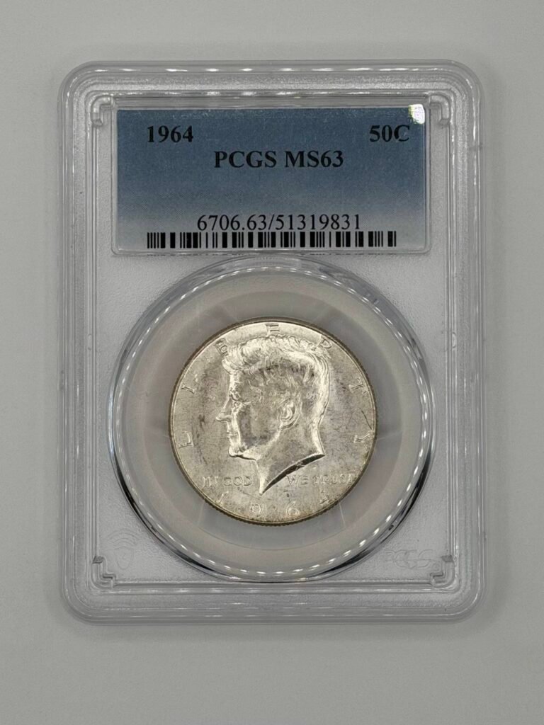1964 Kennedy Silver Half Dollar 50c PCGS MS-63
