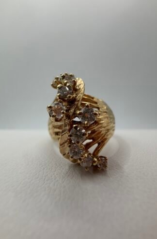 14k Gold and Natural Diamond Ring .40 Estimated total Carat Weight