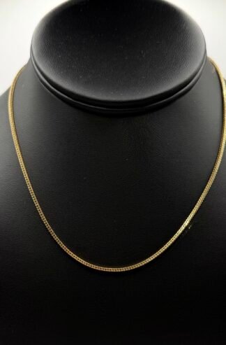Solid Box Wheat Chain (14K) Gold (16 inch)
