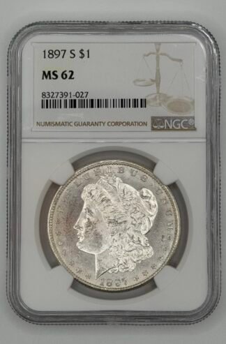 1897 - S NGC MS-62 Morgan Silver Dollar