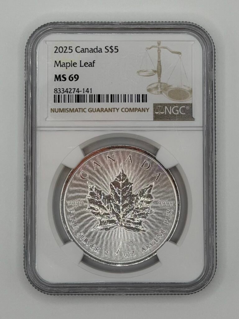 2025 Canada 1 oz Silver Maple Leaf MS-69 NGC