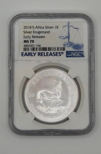 2018 South Africa 1 oz Silver Krugerrand MS-70 NGC