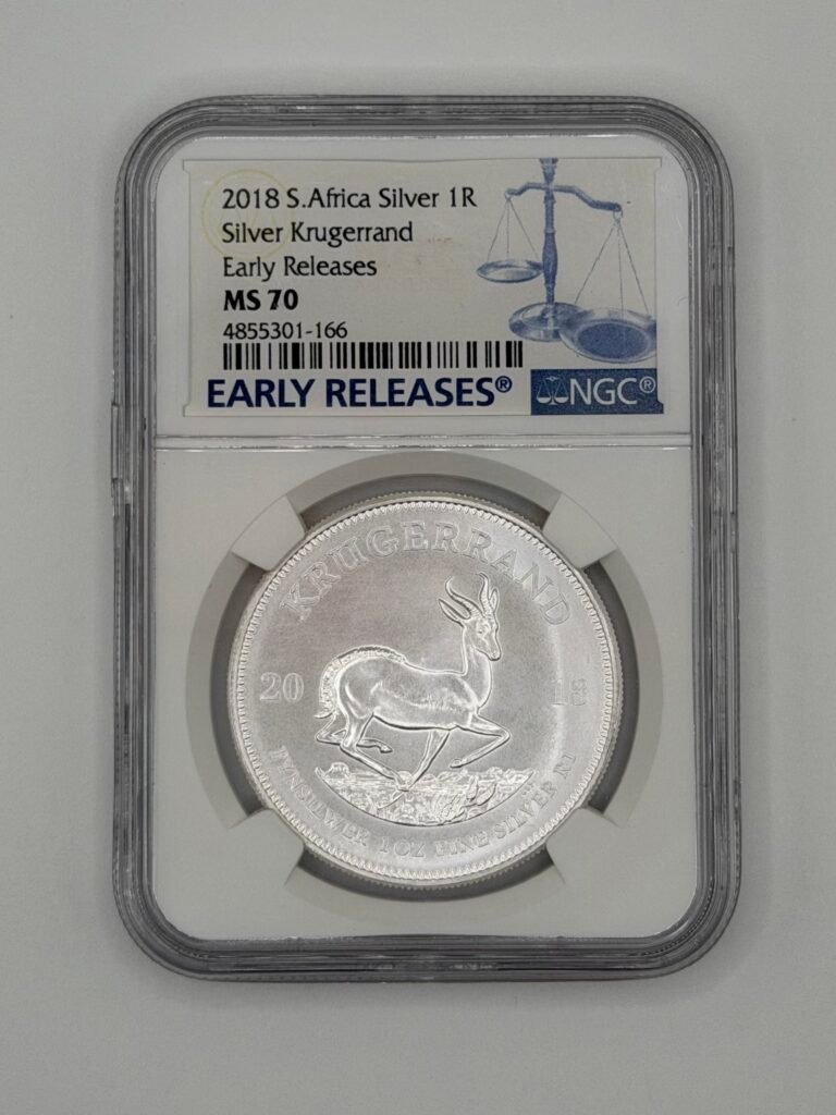 2018 South Africa 1 oz Silver Krugerrand MS-70 NGC