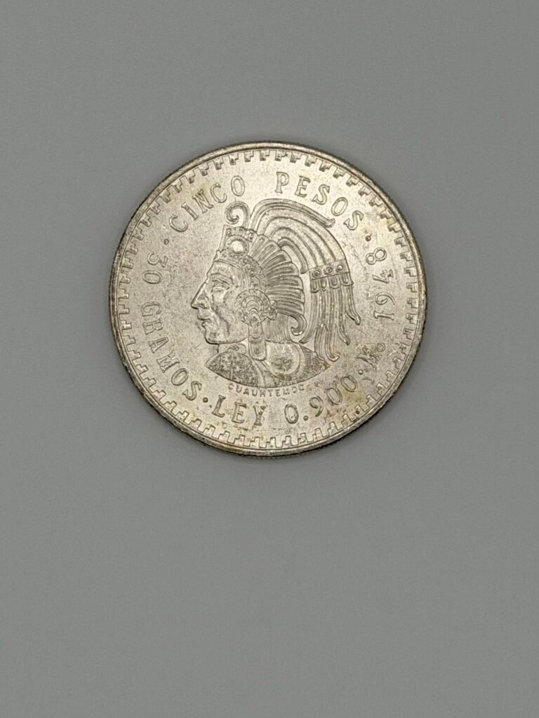 Mexico Silver 5 Pesos Cuauhtemoc (Random Date)