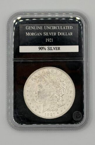 Morgan Silver Dollar Genuine PCS Slabbed Coin (Random Date)