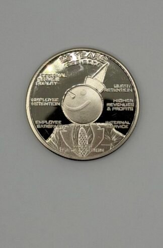 1 oz 999 Silver 25 Years Jack in the Box Guest Satisfaction Coin