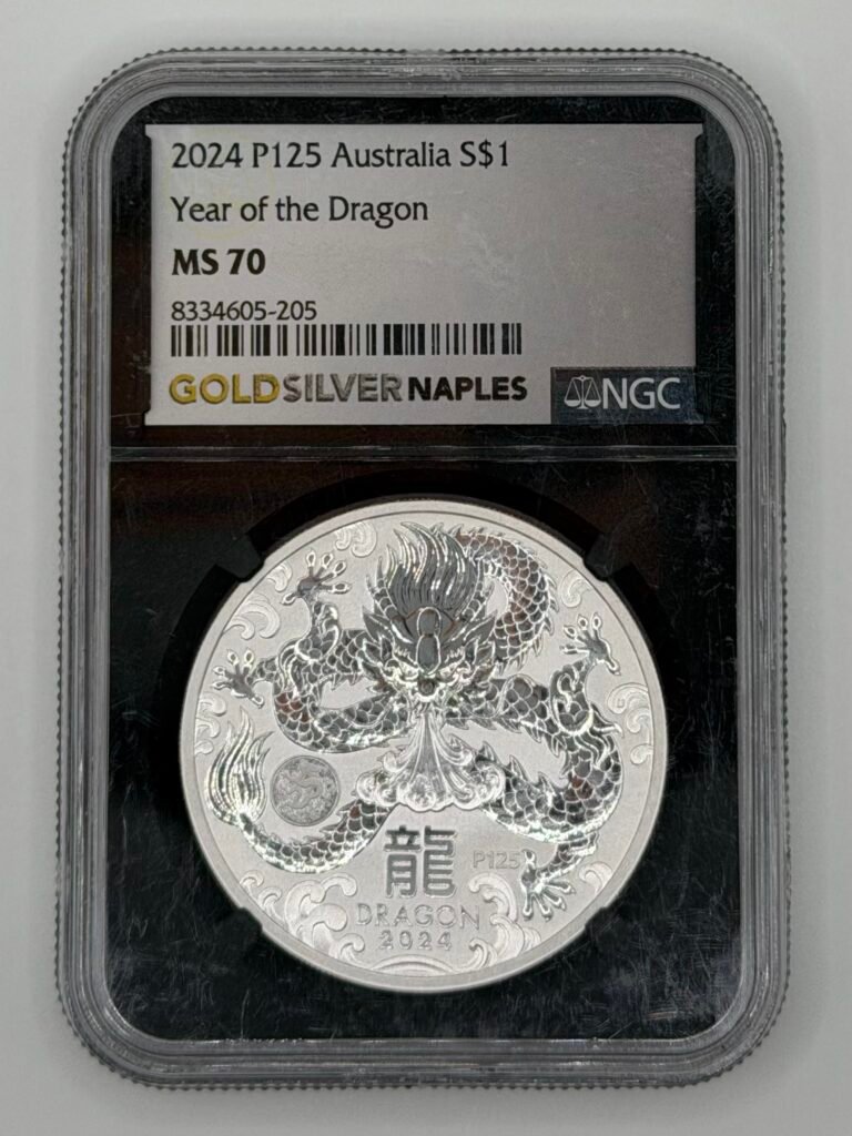 NGC MS-70 2024 Australia 1 oz Silver Lunar Dragon (Series 3)