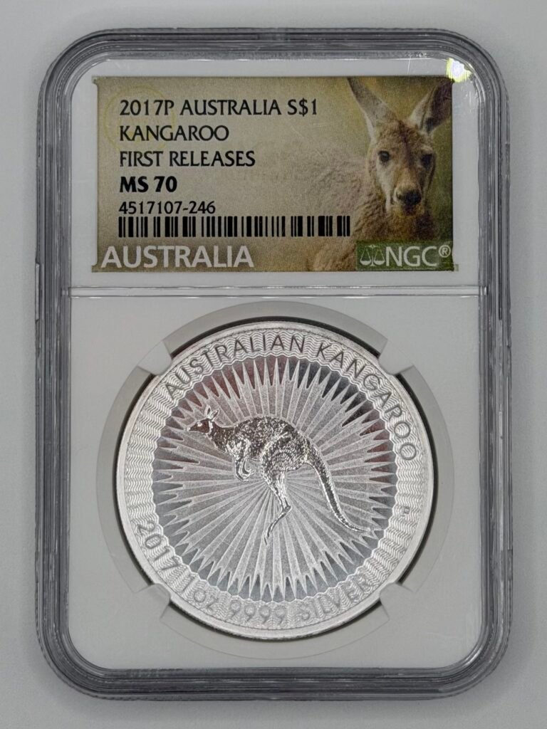 2017 Australia 1 oz Silver Kangaroo MS-70 NGC (First Release)