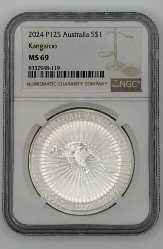2024 Australia 1 oz Silver Kangaroo MS-69 NGC