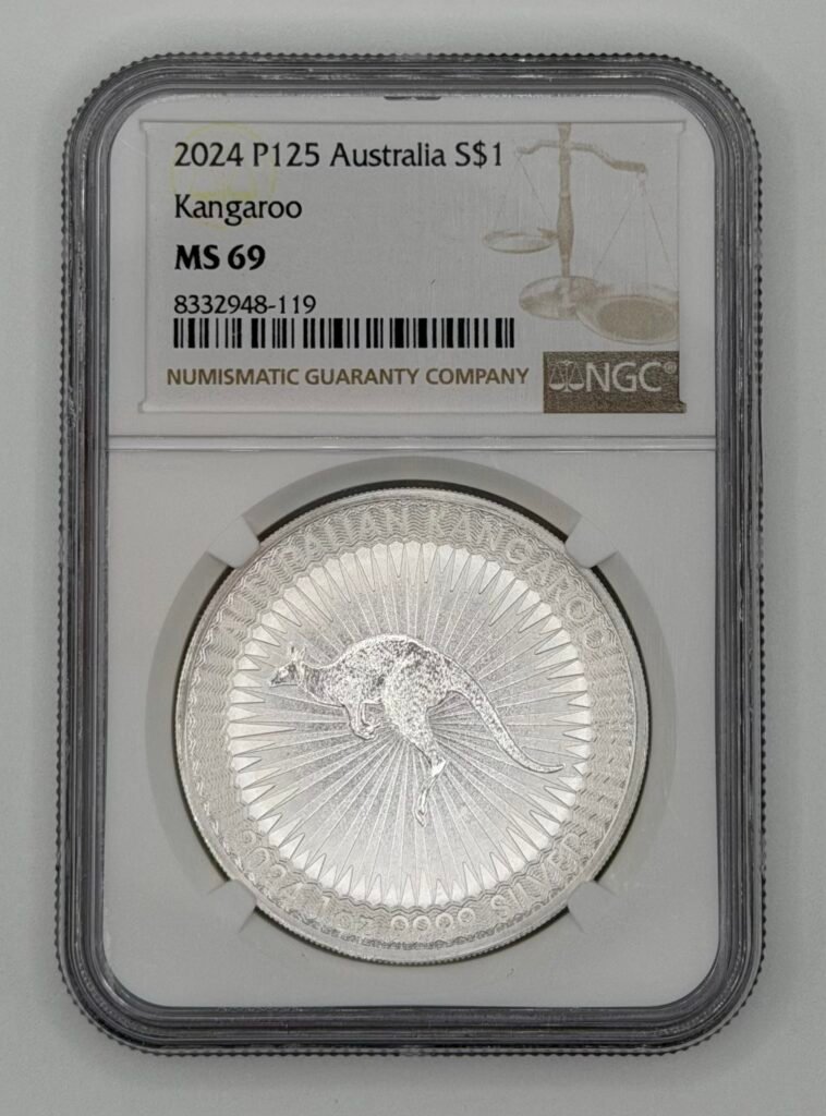 2024 Australia 1 oz Silver Kangaroo MS-69 NGC