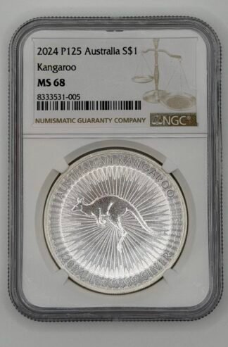 2024 Australia 1 oz Silver Kangaroo MS-68 NGC