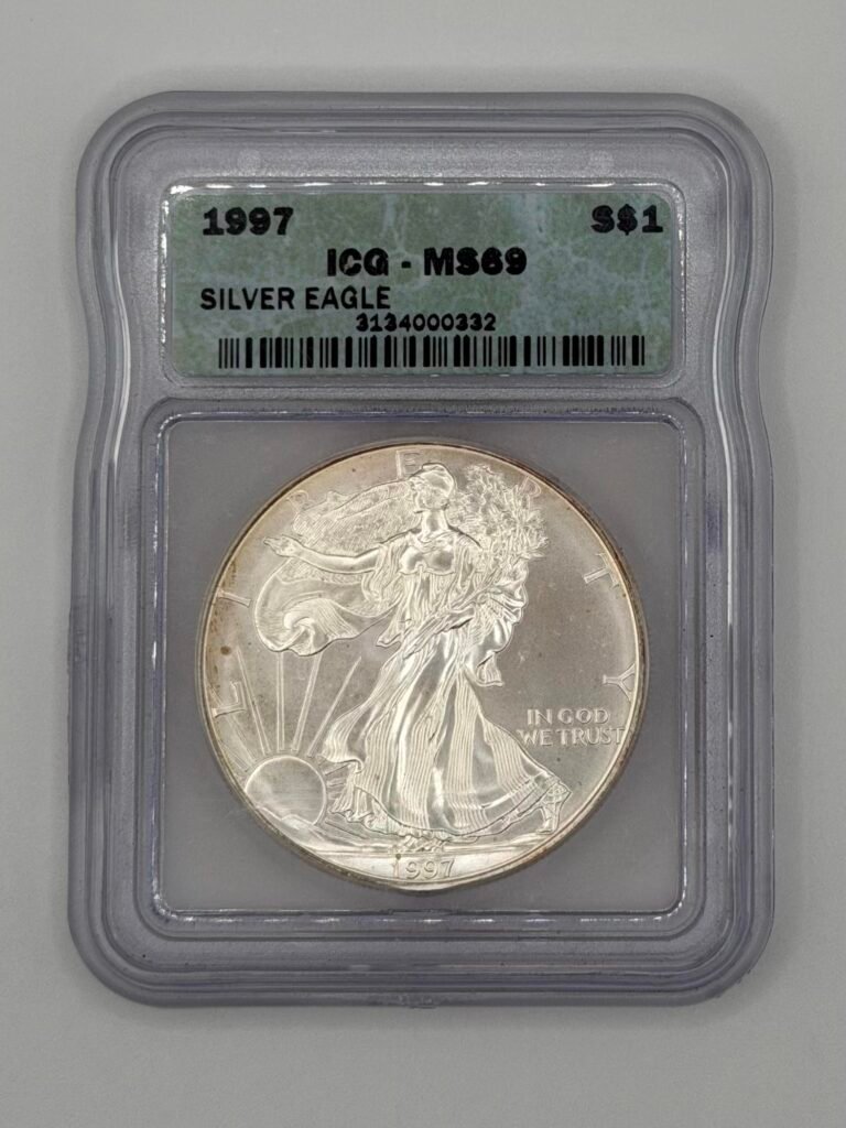 (Random Date) American Silver Eagle MS-69 ICG