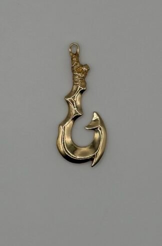 Fish Hook Pendant (14k Gold)
