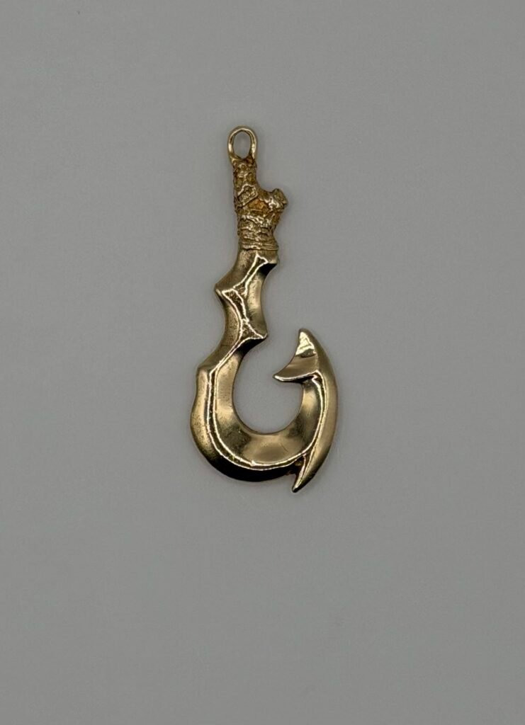 Fish Hook Pendant (14k Gold)