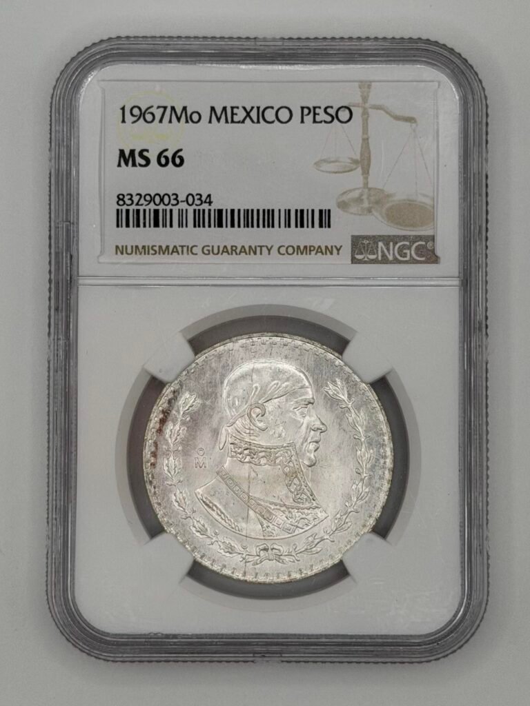 NGC MS-66 Random Date Mo Mexico Peso