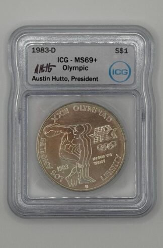 1983-D Olympic $1 Silver Commemorative MS-69+ ICG