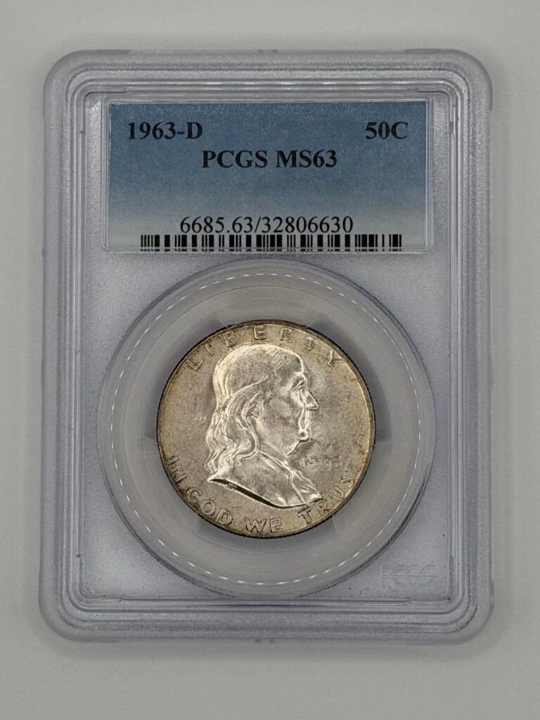 (MS-63) 1963-D Franklin Half Dollar PCGS