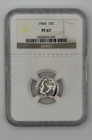 1964 Roosevelt Dime PF-67 NGC