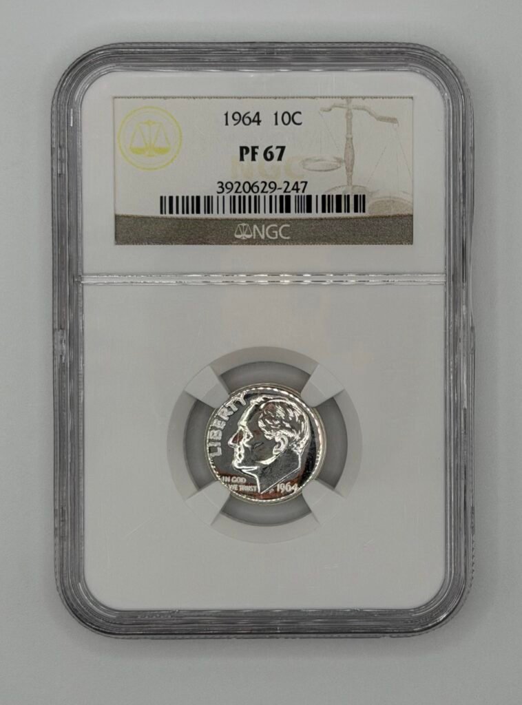 1964 Roosevelt Dime PF-67 NGC
