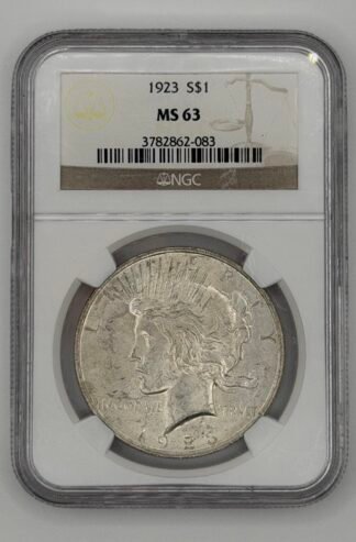 1923 Peace Dollar MS-63 NGC