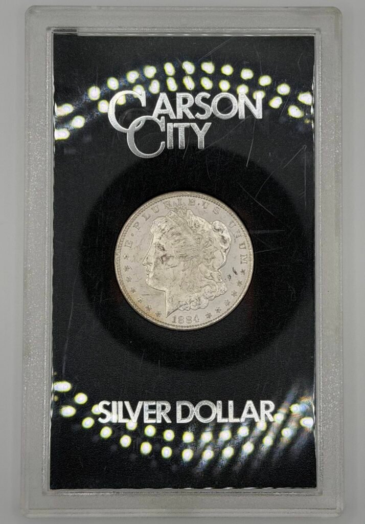 1884 - Carson City Morgan Silver Dollar in Case
