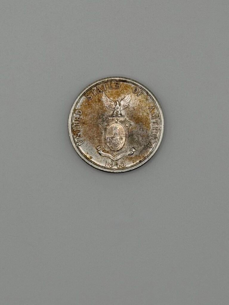 1945-S Philippines Silver 50 Centavos Coin