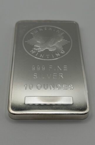 10 oz Silver Bar - Sunshine Mint