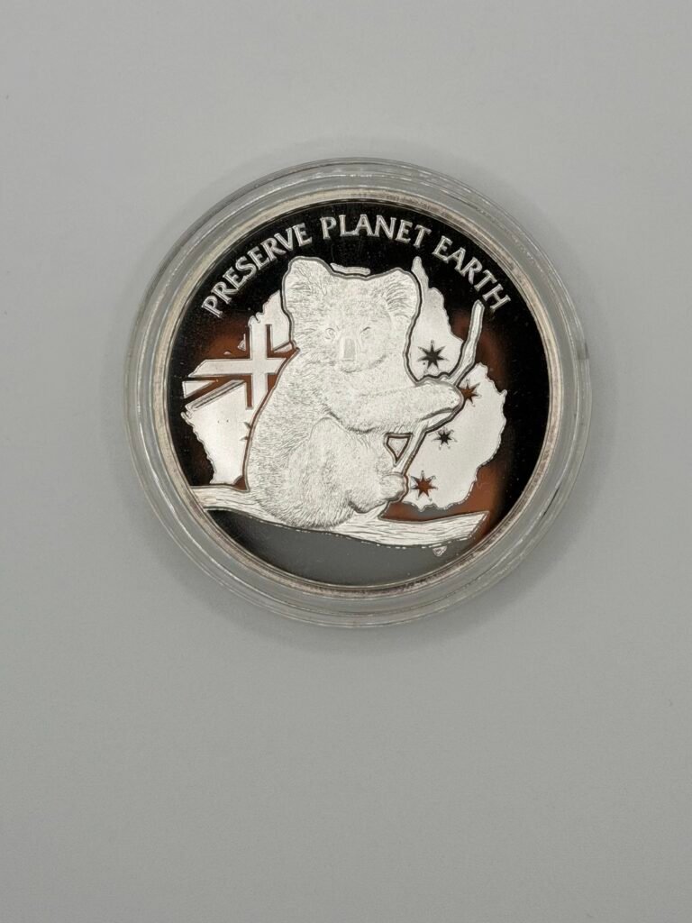 2020 Niue 2 oz Silver Proof NSW Wildlife Koala Fire Rescue