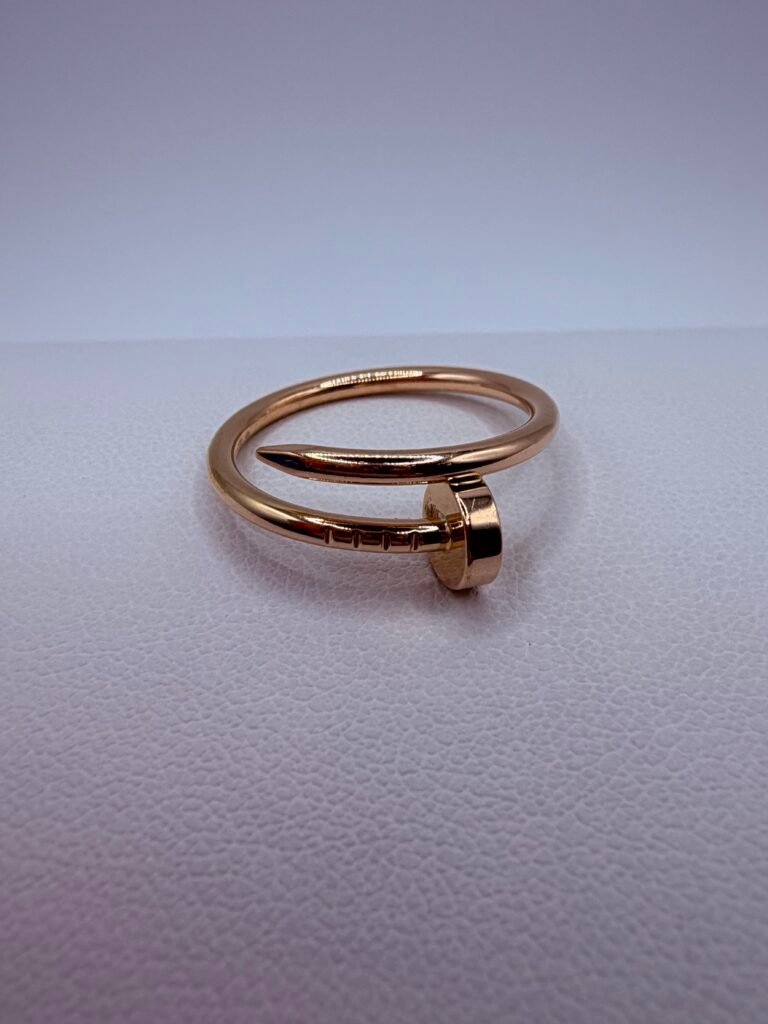 Authentic Cartier Yellow Gold Small Model Juste Un Clou Ring (18k Gold)