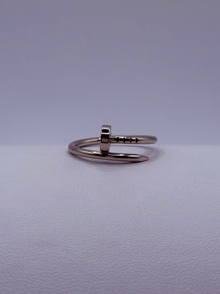 Authentic Cartier White Gold Small Model Juste Un Clou Ring (18k Gold)