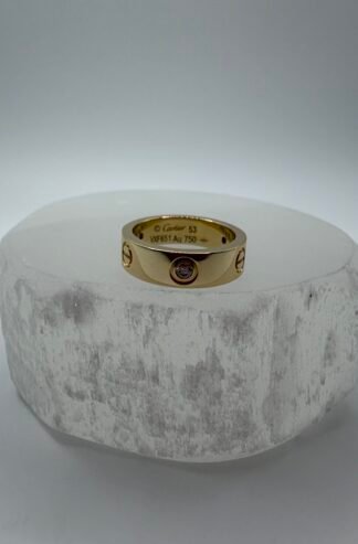 Cartier Love Ring - Classic Model 3 Diamonds (Authentic)