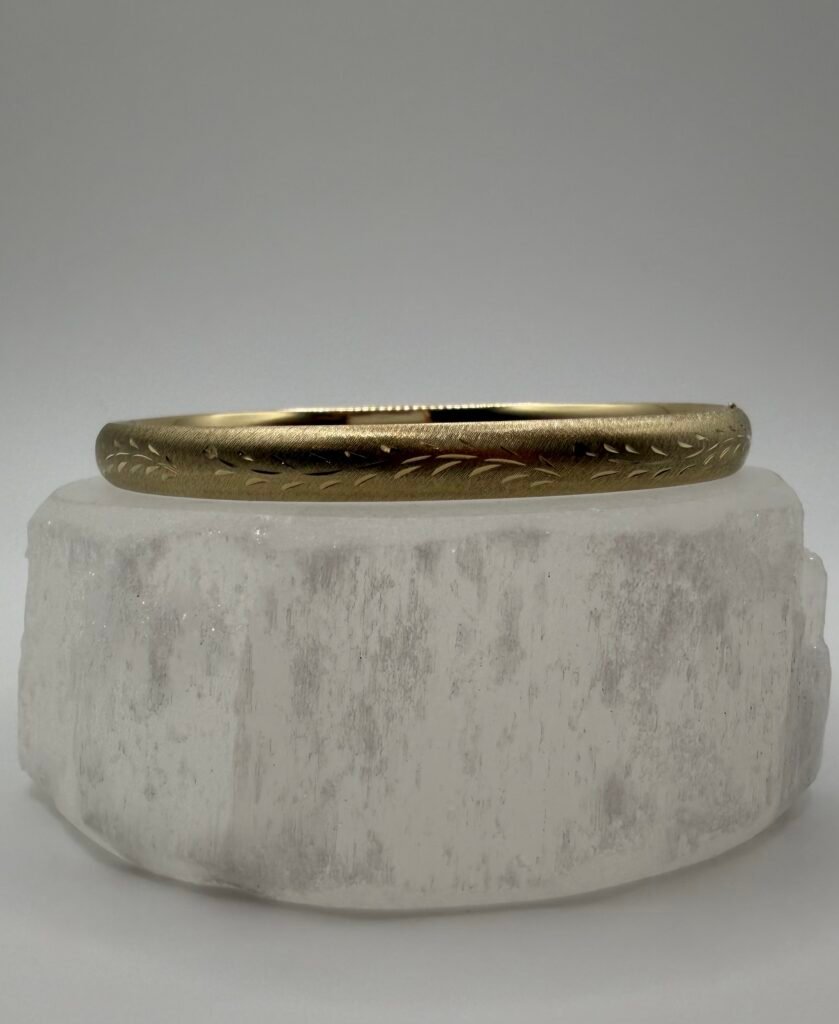 14k Yellow Gold Bracelet with Adjustable Clasp Feature